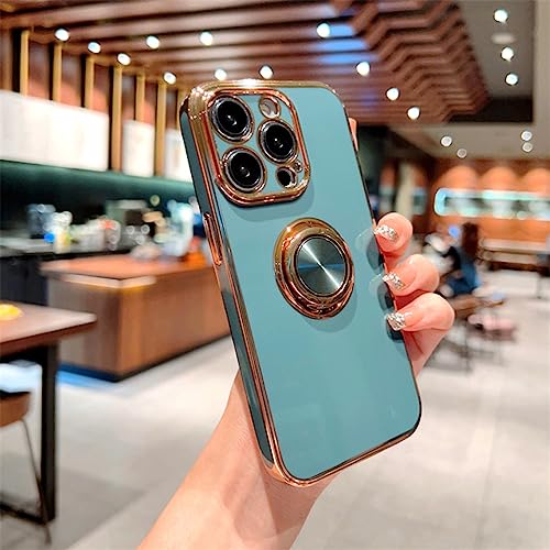 Coque magnétique avec anneau support antichoc pour iPhone 14 13 Pro Max