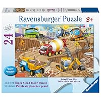 Ravensburger Construction Fun 24 Piece Giant Floor Jigsaw Puzzle for Kids Age 3 Years Up