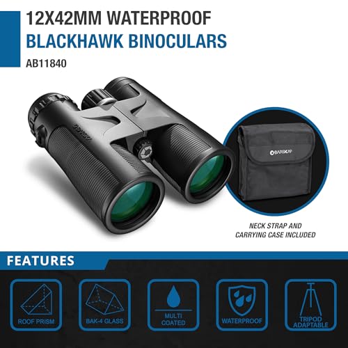 Binoculares compactos impermeables Barska Blackhawk 12x42 miniatura 2