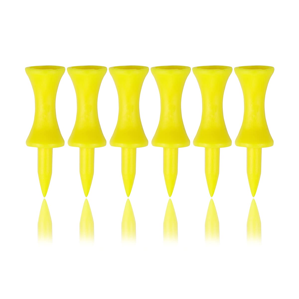 ZiviskYellow Golf Tees Plastic 44MM 100 Count 1-3/4 inch