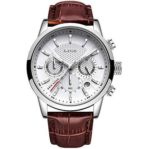 Montre LIGE Homme Étanche Cover