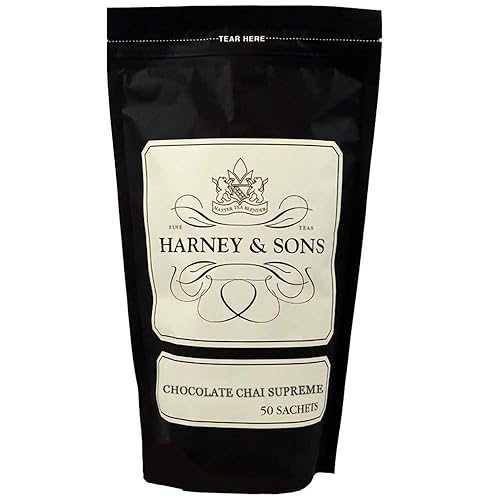 Harney Sons Chocolate Chai Supreme Bolsa de 50 bolsitas té Chai con sabores de chocolate