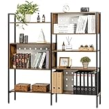 Tektalk Bookshelf Bookcase Standing Book Shelf Display Bookshelves Storage Organizer for Bedroom Liv