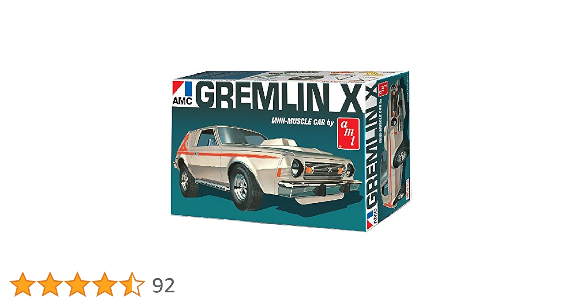 AMT 1/25 1974 AMC グレムリンX n5ksbvb 1974 AMC Gremlin X Blue with White Stripes and Roof Rack