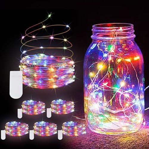 Amazon.com: JUSTPRO 6 Pack Fairy Lights Battery Operated String Lights ...