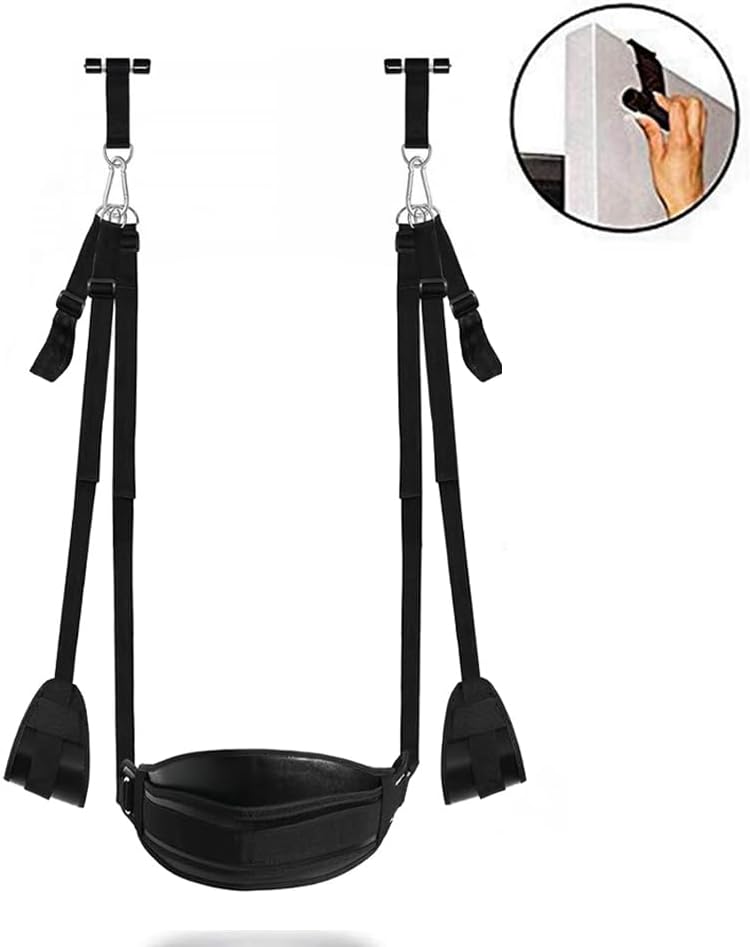 Sex Swing Over The Door Swing for Adults Couples with Seat, Frequent Flyer Door Swing Hanging On Door Frame Stand Sex Toys Swing for Women Couples Sex Slingshot Swing for Adults Play Sweatshirt