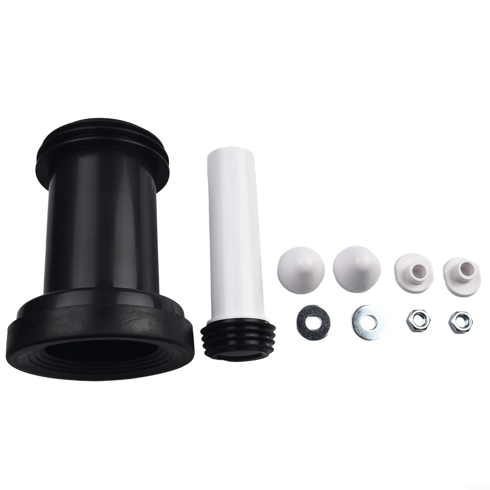 Eawfgtuw Conectores de tubería de descarga y residuos para inodoro suspendido – Kit de conector de entrada y salida de marco de inodoro para pared para inodoro Duofix, cubierta de cromo satinado