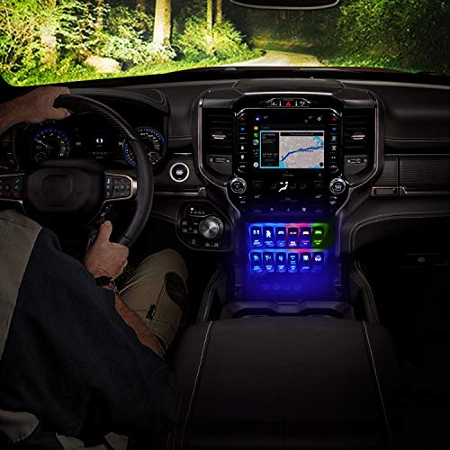 Nilight Rear Lights Rocker Switch Led Light Bar Switch 5Pin Laser On/Off Switches Red 20A/12V 10A/24V Switch With Jumper Wires Set For Cars,Trucks,Rvs,2 Years Warranty #TOP6