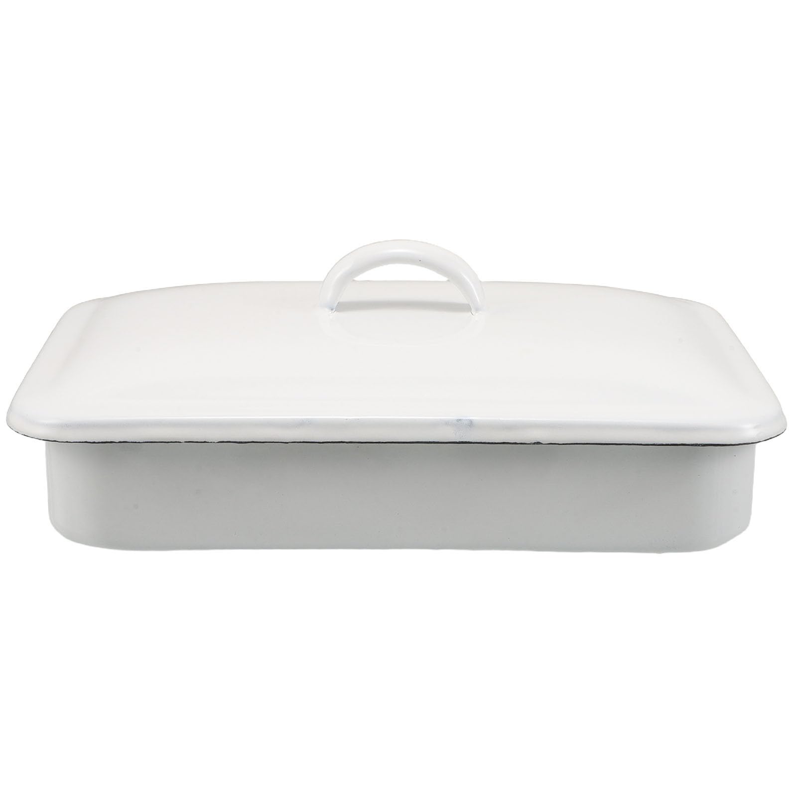 Bandeja para asar y hornear rectangular antiadherente esmaltada fácil de limpiar para cocina
