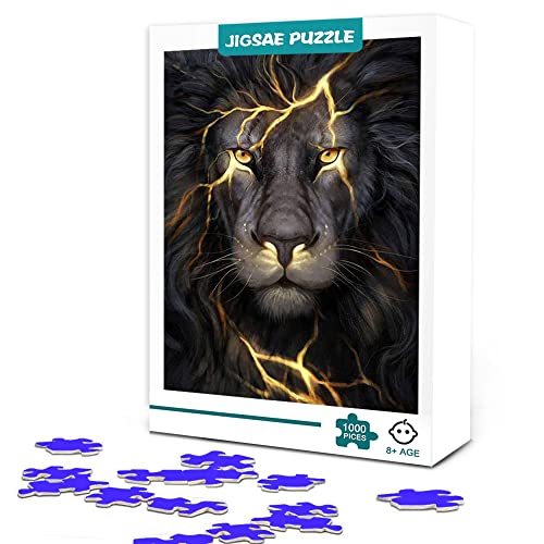 Puzzle 300 Piezas Adultos Rompecabezas de Madera Adultos y niños Lobo Animal león Puzzle 300 pcs Cover