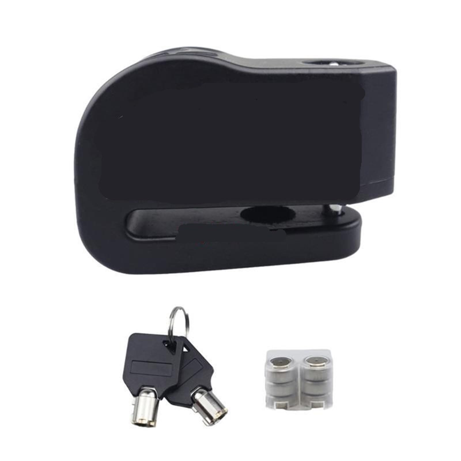 Motorcycle Handlebar Lock Motorcycle Wheel Disc Brake Lock with Alarm Aluminum Security Anti-Theft Reminder Scooter Waterproof Motorbike Lock Security(Black)