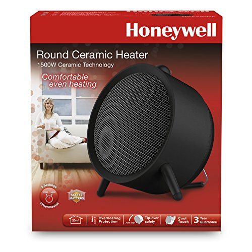Honeywell HCE200BE4 rond keramische verwarming, 1 stuk Groot zwart - Image 8