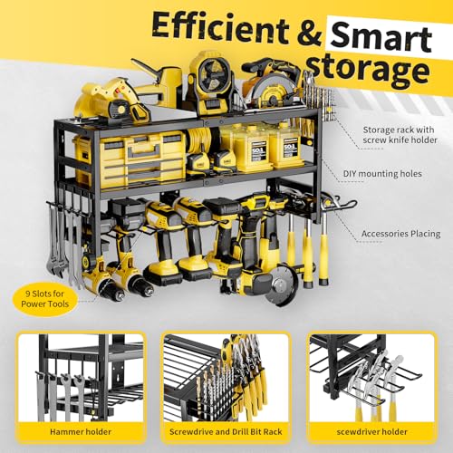 Power Tool Organizer Wall Mount Heavy Duty 320 lbs - image 4