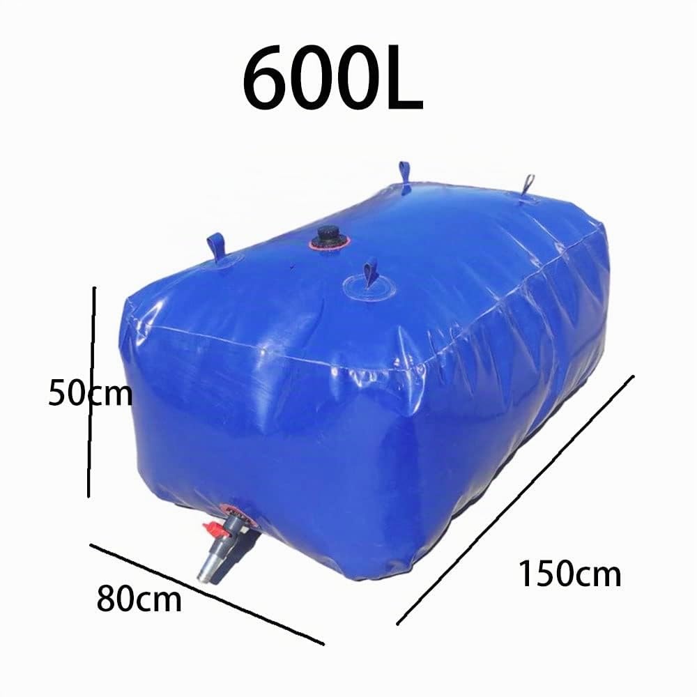 Deposito Agua 500 600 1000 1500 3000 Litros Exterior Bolsa de Agua Flexible Bolsa de Agua de Gran Capacidad Bolsa de Almacenamiento de Agua Al Aire Libre PortáTil Grande Gruesa Plegable Coche Flexible