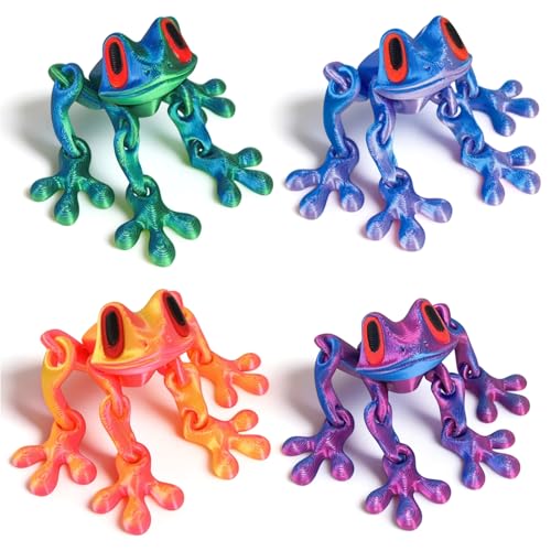 Imanes Decorativos de Rana 3D Pack de 4 Unidades miniatura 1