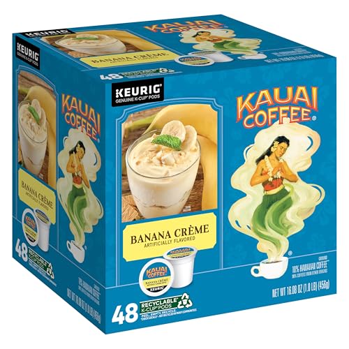 Kauai Coffee K-Cup Pods - Banana Crème, 48 K-Cup Pods