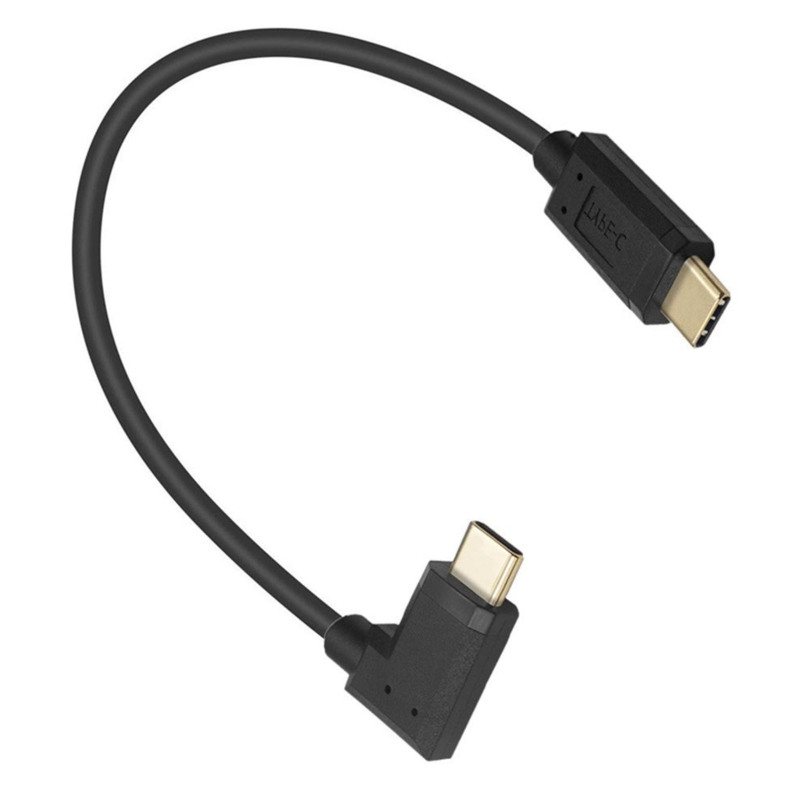 Sisyeuo Men's 0.3M Right Angled Type C Cable To Fast Charging Cord 10Gbps Data Transfer Speed Power Cable For Phone Usb C Fast Charging Sync