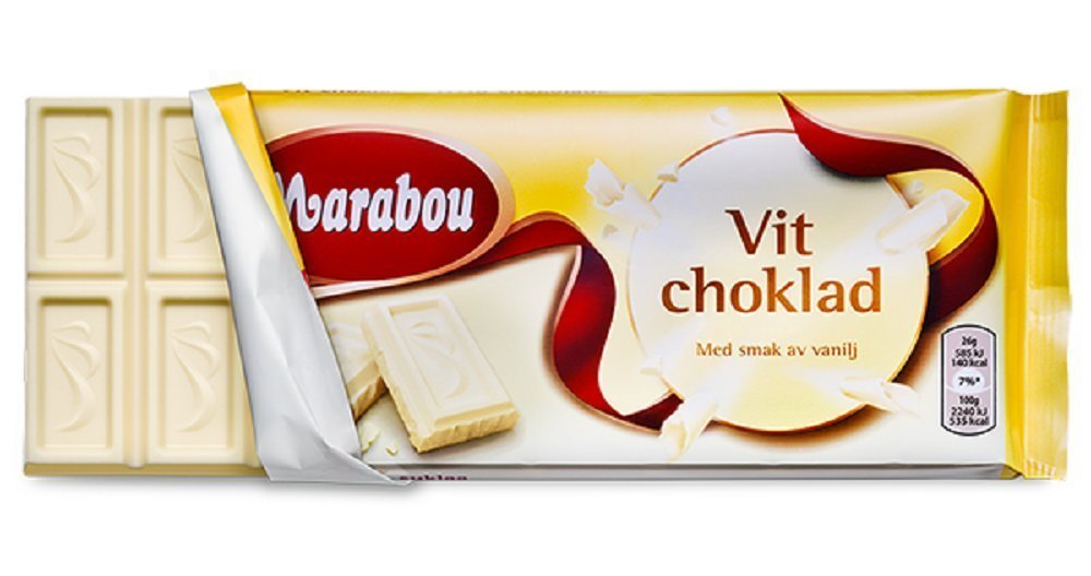 Vit Choklad - Original - Swedish - White Chocolate - Bar 185g