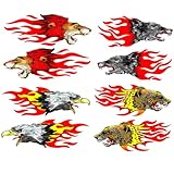Autocollant lion - avec motif décoratif aigle, lion, loup et guépard, cet autocollant est un bon autocollant pour voiture