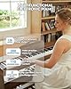 STRICH Digital Piano 88 Keys, Hammer-Action Weighted Keyboard, Full size Electric Piano Keyboard with Furniture Stand, 25Wx2 Speakers, Supports USB-MIDI/Wireless Connect, SDP-300W (Color Walnut Wood)