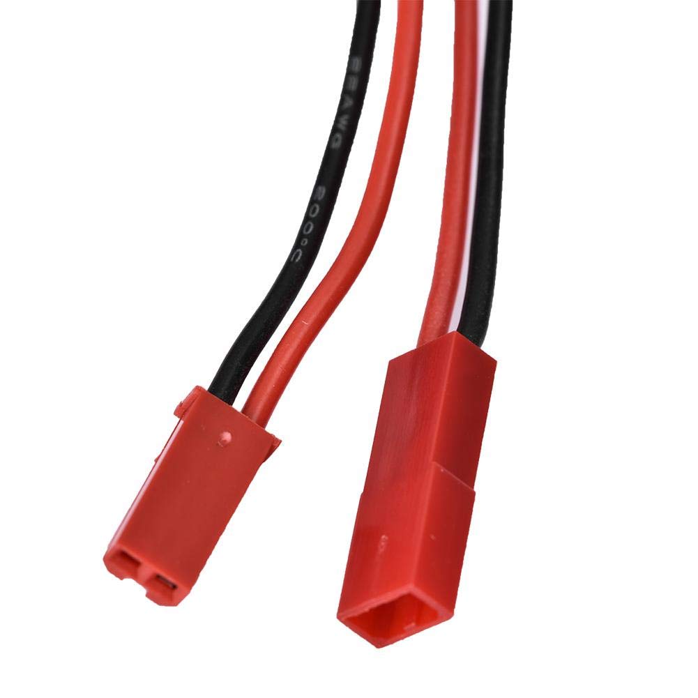 Dilwe Interruptor eléctrico de coche RC, interruptor de receptor de coche de control remoto accesorio de pieza de repuesto para coche RC 1:10