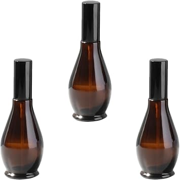 Cabilock 3Pcs Glass Refillable Spray Bottles for Travel Essential Oils