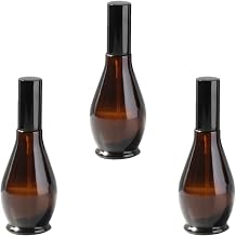 Cabilock 3pcs 50ml Amber Glass Spray Bottles Refillable Perfume Atomizer Fine Mist Sprayers for Travel Makeup and Essential Oils Dispenser