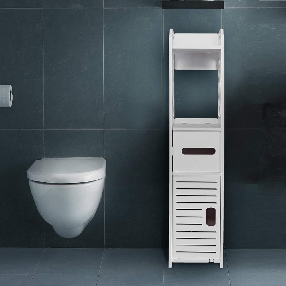Buy Henf Small Bathroom Storage Free Standing with Doors and