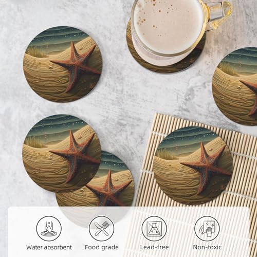 Dessous de verre pour boissons absorbant anti-tache et rayure de table