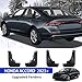 Peleus Upgraded Mud Flaps Mud Guards for Honda Accord 2026 2025 2024 2023 Aerodynamic Mud Flaps Splash Guards Fenders for Honda Accord 2025 2024 2023 Accessories Set of 4 Mudguards Mudflaps