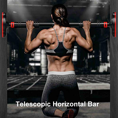 GYHOME Portable Barre Horizontale, Pull-up ménages Bar, Installation Distance 70-96cm / 27.55-37.79in, Coffre-Fort Charge de 250kg – Image 3
