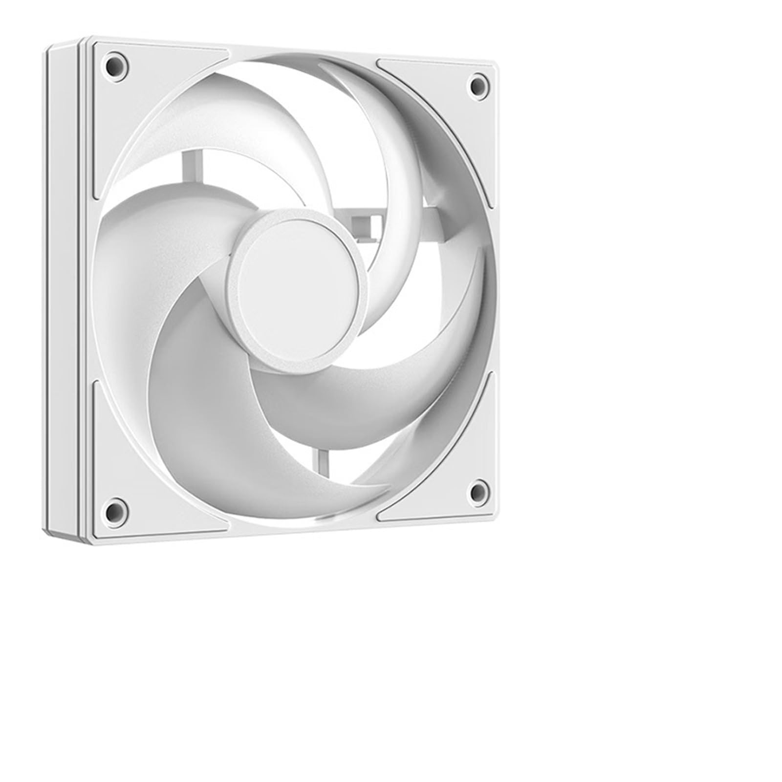 AS 120 12cm 5 foglie Design silenzioso Ventola for PC a basso rumore PWM 300-2000rpm Può essere utilizzata for radiatore di raffreddamento ad aria/acqua della CPU(WHITE)