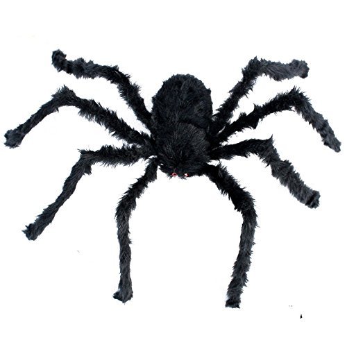 COOLJOY 1PCS 50 INCH Halloween Decorations Virtual Realistic Hairy Spider Halloween Decorations Outdoor
