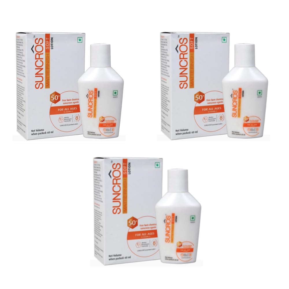 Suncros Matte Finish Soft Lotoin | Pack of 3