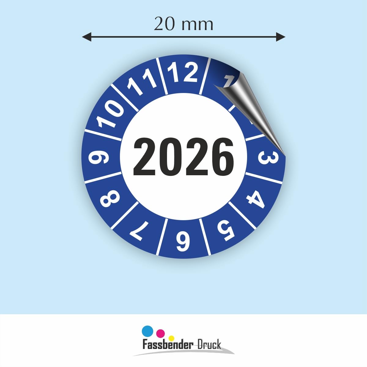 Fassbender Jahresprüfplakette 2026 – 20 Mm, Selb Produktbild-Vorschau 4