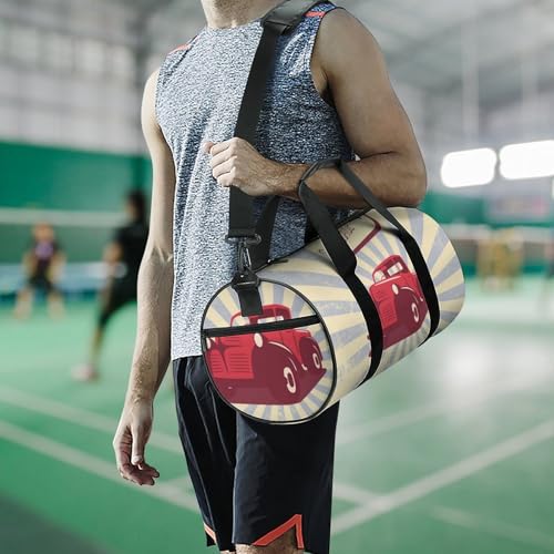 Sac week-end duffel bag voiture rétro 45cm multifonction