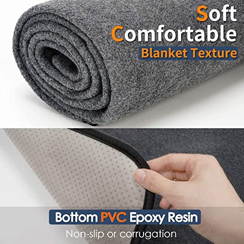 Image of Washable Pee Pads for Dogs, Extra Large Reusable Dog Pee Pad, Waterproof Pet Mat, Dog Playpen Mats for Puppy Training Whelping Playpen Pads, Grey, 48x36 inch