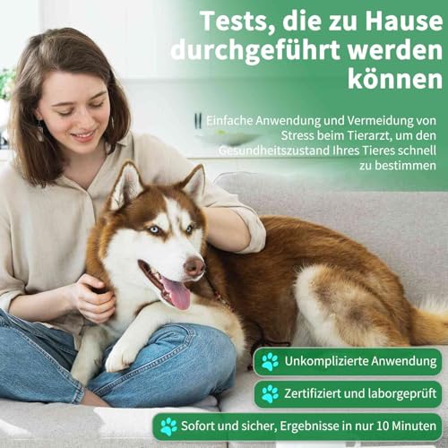 Galle Bear 4 x Giardien Schnelltest für Hund & Katze Giardientest Qualitativer Giardien Test