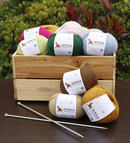 Blend Alpaca Yarn Wool Set Of 3 Skeins Fingering Worsted Weight - Heavenly Soft And Perfect For Knitting And Crocheting (Silver Gray, Worsted) #TOP3