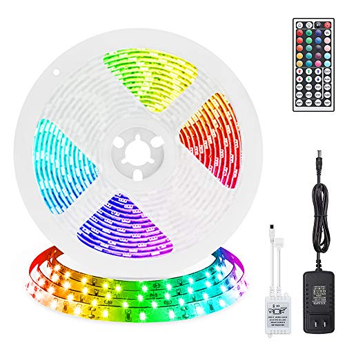 LED Strip Lights, TROPRO 16.4ft RGB LED Light Strip 5050 LED Tape Lights