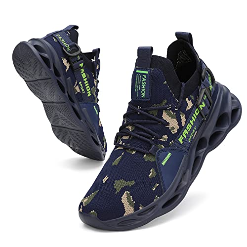 Nihaoya Mens Tennis Shoes Breathable Athletic Sneakers Lightweight Sport Shoes for Workout Walking