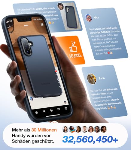TORRAS Guardian für Samsung Galaxy A56 5G Hülle Schwarz – Ansicht 6