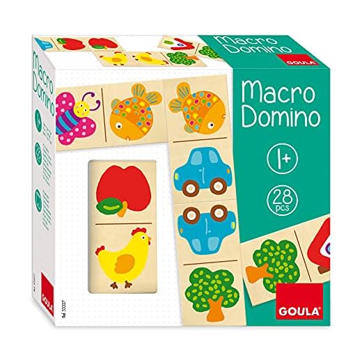 Goula - Macro Dominó, Juego De Mesa Preescolar Educativo A Partir De 1 Año