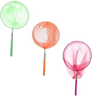Toyvian 3pcs Fishing Net Outside Kids Toys Kids Mini Toys Outdoor Play Toys for Kids Kid Toys Catcher Net Mini Catcher Nets Catcher Kids Fishing Net Catcher Kit for Kids
