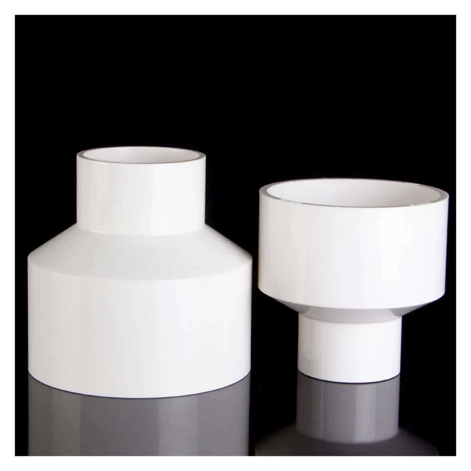 Accesorios de PVC, conector rápido de tubería, conector reductor recto de PVC blanco de 20/25/32/40~200 mm, accesorio de tubería de agua, conector de tubo de agua for riego de jardín(160 125mm)