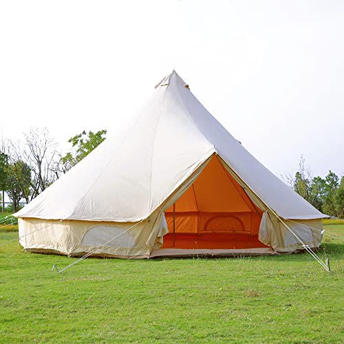 Carpa de campamento familiar impermeable 4 estaciones beige miniatura 2