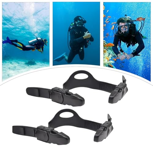 Correas para aletas de natación ajustables con hebillas quick release 4