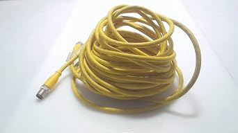 BALLUFF BCC M415-M415-3A-313-EX45T2-100 BCC08AC Connection 1 = M12X1-FEMALE, 10 M, 5-PIN, A-Coded, Cable = TPE Yellow, Cable Tempera, Temperature, Connection 2 M12X1-MALE, Drag Chain COMPATI