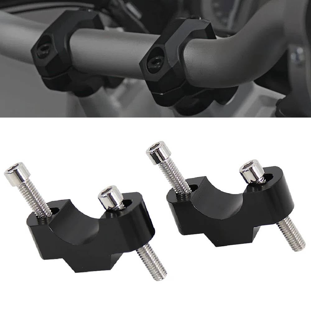 Abrazadera elevadora de manillar BMW S1000XR negra 7