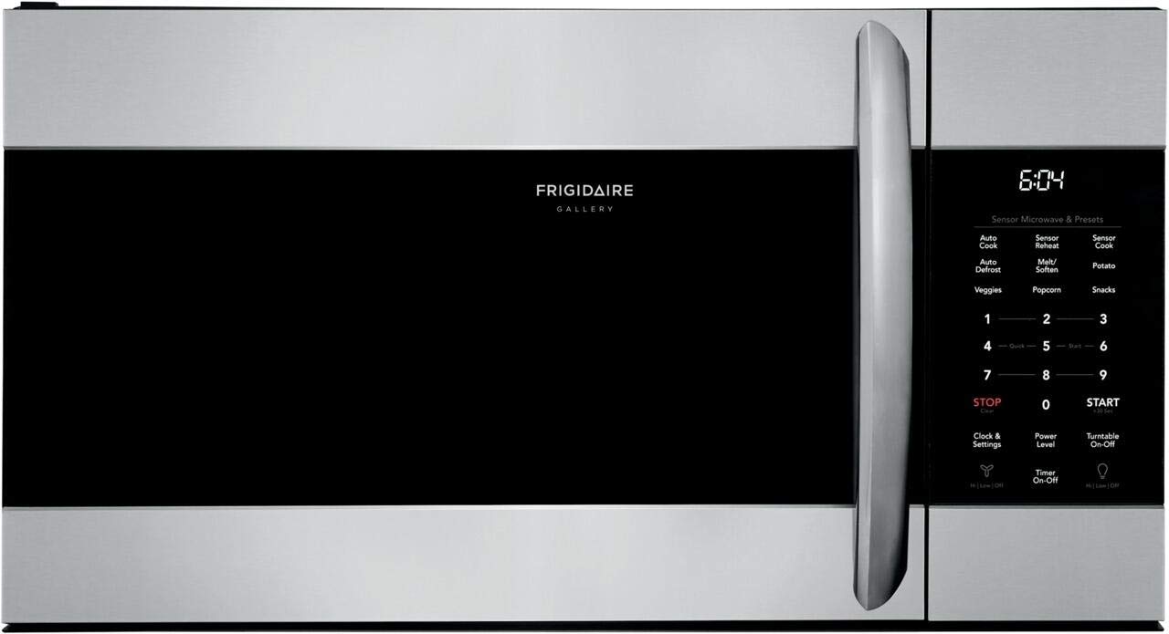 Amazon.com: FRIGIDAIRE FGMV17WNVF - Horno de microondas con capacidad de  1.7 pies cúbicos, en acero inoxidable a prueba de manchas : Hogar y Cocina